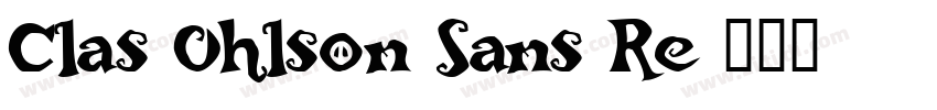 Clas Ohlson Sans Re字体转换